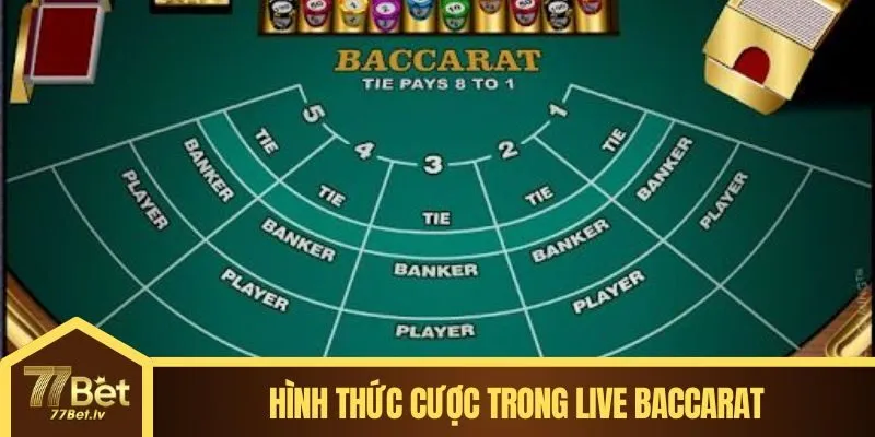 Hình thức cược trong live Baccarat
