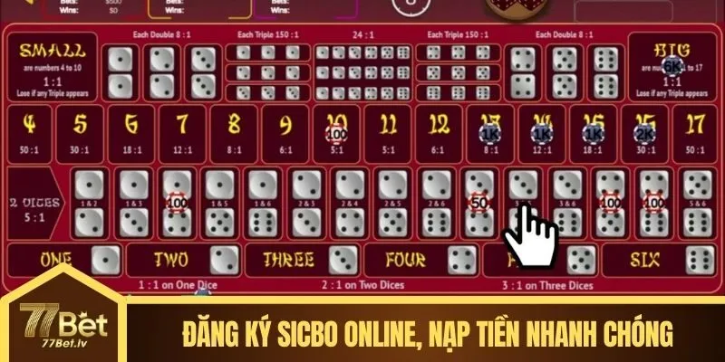Đăng ký Sicbo Online đơn giản, nạp tiền nhanh chóng